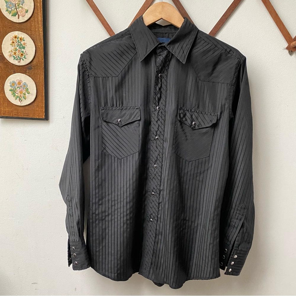 Wrangler Black Pearl Snap Button Western Shirt